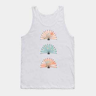 Japanese fans - peach fuzz and blue Tank Top